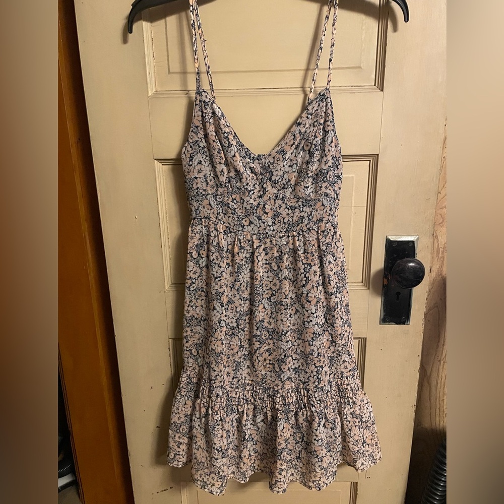 Hollister Ditsy Floral Ruffled Hem Mini Dress